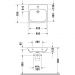 Раковина Duravit (Дуравит) D-Code 60х55 см, 1 отверстие, медицинская, без перелива, цвет: белый 23136000002