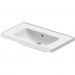 Раковина Duravit D-Neo 80х48 см, без отверстий, накладная, с переливом, цвет: белый 2367800060