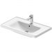 Раковина Duravit (Дуравит) D-Neo 80х48 см, накладная, с переливом, 1 отверстие, WonderGliss, цвет: белый 23678000001