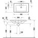 Раковина Duravit (Дуравит) D-Neo 80х48 см, накладная, с переливом, 1 отверстие, WonderGliss, цвет: белый 23678000001