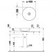 Раковина Duravit D-Neo накладная 40х40 см, без перелива, без отверстий, цвет: антрацит матовый 2371401370