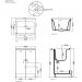Раковина Kerasan Aquadom 60х50 см, 1 отверстие, цвет: белый 029201*1