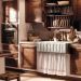 Раковина Kerasan Hannah Surrey 100x47x23 см, без отверстий, кухонная, цвет: белый 545101