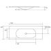 Раковина Kerasan Shape 122х52см, встраиваемая, с 1 отверстие, цвет: черный матовый 548031*1