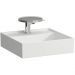 Раковина Laufen (Лауфен) Kartell 46х46 см, накладная, 1 отверстие, без перелива, цвет: белый матовый 8.1533.1.757.111.1