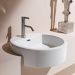 Раковина Laufen Living City 46х46х14 см, 1 отверстие, с дефектом, цвет: белый 8.1343.1.000.104.1 с черной точкой