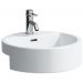Раковина Laufen Living City 46х46х14 см, 1 отверстие, с дефектом, цвет: белый 8.1343.1.000.104.1 с черной точкой