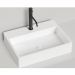 Раковина Salini (Салини) Ottavia накладная 60х45х13.3cм, 1 отверстие, без перелива, S-Stone, цвет: белый матовый 1103201M