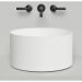 Раковина Salini (Салини) Armonia Round 02 накладная 45х45х2 см, без отверстий, мат-л: S-Stone, цвет: белый матовый 130422M