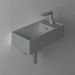 Раковина Simas Agile 50х27 см, подвесная, 1 отверстие, правая, цвет: cemento matt AG50 cemento matt*1