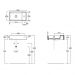 Раковина Simas Agile 50х27 см, подвесная, 1 отверстие, правая, цвет: cemento matt AG50 cemento matt*1