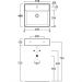 Раковина Simas Agile 51х46 см, 1 отверстие, подвесная, с переливом, цвет: белый AG51 bi*1