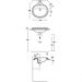 Раковина Simas (Симас) Arcade 61х50.5 см, 3 отверстия, цвет: белый AR859bi*3