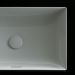 Раковина Toto TR Lavatory 60x38x13.7 см, без отверстий, полувстраиваемая, с переливом, CeFiONtect, LinearCeram, цвет: белый L4716RE#XW