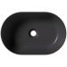 Раковина Alice (Элис) Unica 55x35х17 см, накладная, без отверстий, цвет: черный матовый 32120108