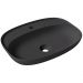 Раковина Alice (Элис) Form Oval 60x45х12 см, накладная, 1 отверстие, цвет: черный матовый 22460108
