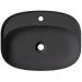 Раковина Alice (Элис) Form Oval 60x45х12 см, накладная, 1 отверстие, цвет: черный матовый 22460108
