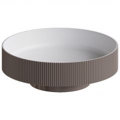 Раковина Богеме накладная рифленая SOLE Corian 400х130 DELMAR 801-R-D, Boheme