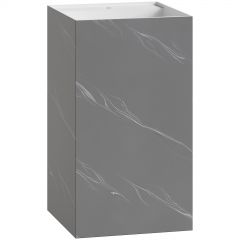 Раковина Богеме Cube Серый, Белый 802-GR, Boheme Corian