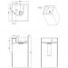 Раковина Богеме Cube Мрамор 802-NM, Boheme Corian