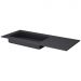 Раковина Армади Арт QUATRO Серый 793-120-A-A, Armadi Art антрацитовая асимметричная с микролифтом ANTHRACITE