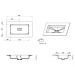 Раковина Армади Арт QUATRO Белый 793-080-L, Armadi Art LUNA