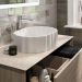 Раковина Kerama Marazzi ArtBasin Conchiglia накладная 50 см, без отверстий, цвет: белый глянцевая CC.wb.50WHT