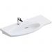 Раковина Kerama Marazzi Riva 100.7х48х15 см, накладная, мебельная, с крепежом, левая, 1 отверстие, с переливом, цвет: белый глянцевый RV.wb.100Lh