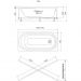 Ванна прямоугольная Тритон (Triton) акриловая Тира 1700х700х540 мм (Щ0000016669) (без монтажного комплекта/ножек)