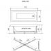 Ванна прямоугольная Тритон (Triton) акриловая Аура 1600х700х540 мм (Щ0000052192) (на Х-каркасе)