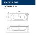 Ванна акриловая прямоугольная Excellent Oceana Slim 170x75 см WAEX.OCE17WHS белый