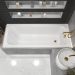 Ванна акриловая прямоугольная Whitecross Vibe 170х70 см белый 0105.170070.100