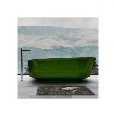 Прозрачная ванна Abber (Аббер) Kristall AT9706 Emerald зеленая