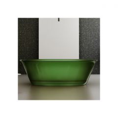 Прозрачная ванна Abber (Аббер) Kristall AT9707 Emerald зеленая