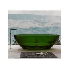 Прозрачная ванна Abber (Аббер) Kristall AT9702 Emerald зеленая