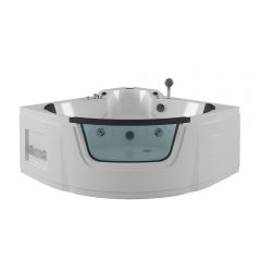 Ванна EvaGold ГМ 1350х1350х700 с насосом OLB-840 с переливом EG200007 белый