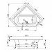 Акриловая ванна Vagnerplast Cavallo Corner 140x140 см белый