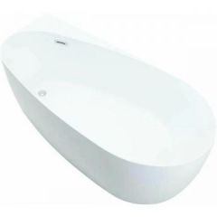 Ванна акриловая Allen Brau Priority 2 1700х800мм, пристенная,отдельностоящая, слив-перелив, 2.31002.21, белый матовый