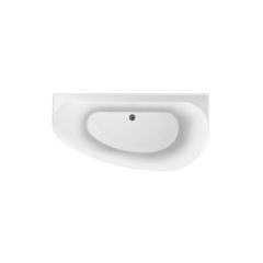 Ванна акриловая Allen Brau Priority 5 1600х780мм, пристенная, слив-перелив, 2.31005.20В, белый