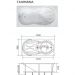 Ванна акриловая прямоугольная 1MarKa (1Марка) Taormina 1800х900 белый (01та1890)