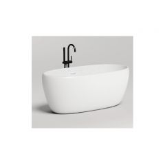 Ванна отдельностоящая Salini (Салини) Luce 1500х580х450 мм, 100122M, белый матовый