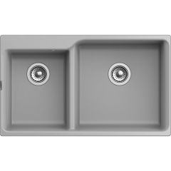 Мойка кухонная прямоугольная Rivelato Axel 90D (X-90D серый металлик)