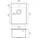 Мойка кухонная прямоугольная Rivelato Rinox UN PVD (3850 PVD black)