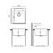 Мойка кухонная прямоугольная Polygran Argo-460 №328 Опал (444720)