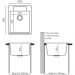Мойка кухонная прямоугольная Polygran Argo-420 №327 Кремовый (854642)