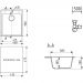 Мойка кухонная Ulgran из кварцевого композита квадратная Quartz Forte, цвет: бетон, база: 43.5х47.5 см, арт. Forte 460-05