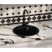 Мойка кухонная Ulgran из искусственного мрамора круглая  U-700, цвет: черный, база: 41.5х41.5 см, арт. U-700-308