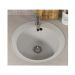 Кухонная мойка из искусственного камня Uperwood (Упервуд) ECON UPD-405, 001, круглая, белая матовая 4910201227