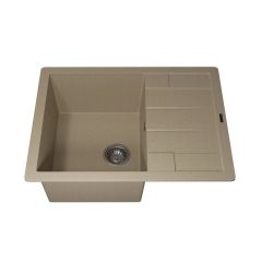 Кухонная мойка кварцевая Uperwood (Упервуд) Quartz UPD-03, 02, прямоугольная, бежевая 3910202109