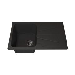 Кухонная мойка кварцевая Uperwood (Упервуд) Quartz UPD-04, 04, прямоугольная, черная 3910202115